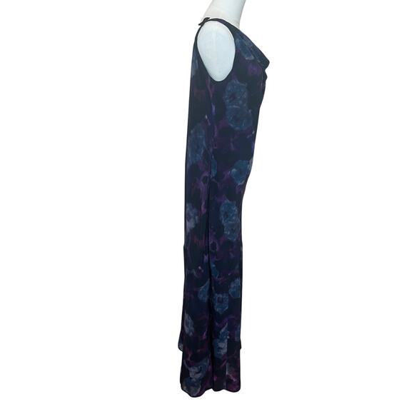 ROTATE Birger Christensen Floral Chiffon Gown Size 12 Ruffle Slip Designer $430 - Picture 9 of 11